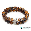 TCC™ Natural Tiger Eye Tortoise Dhan Laxmi Pair Bracelet